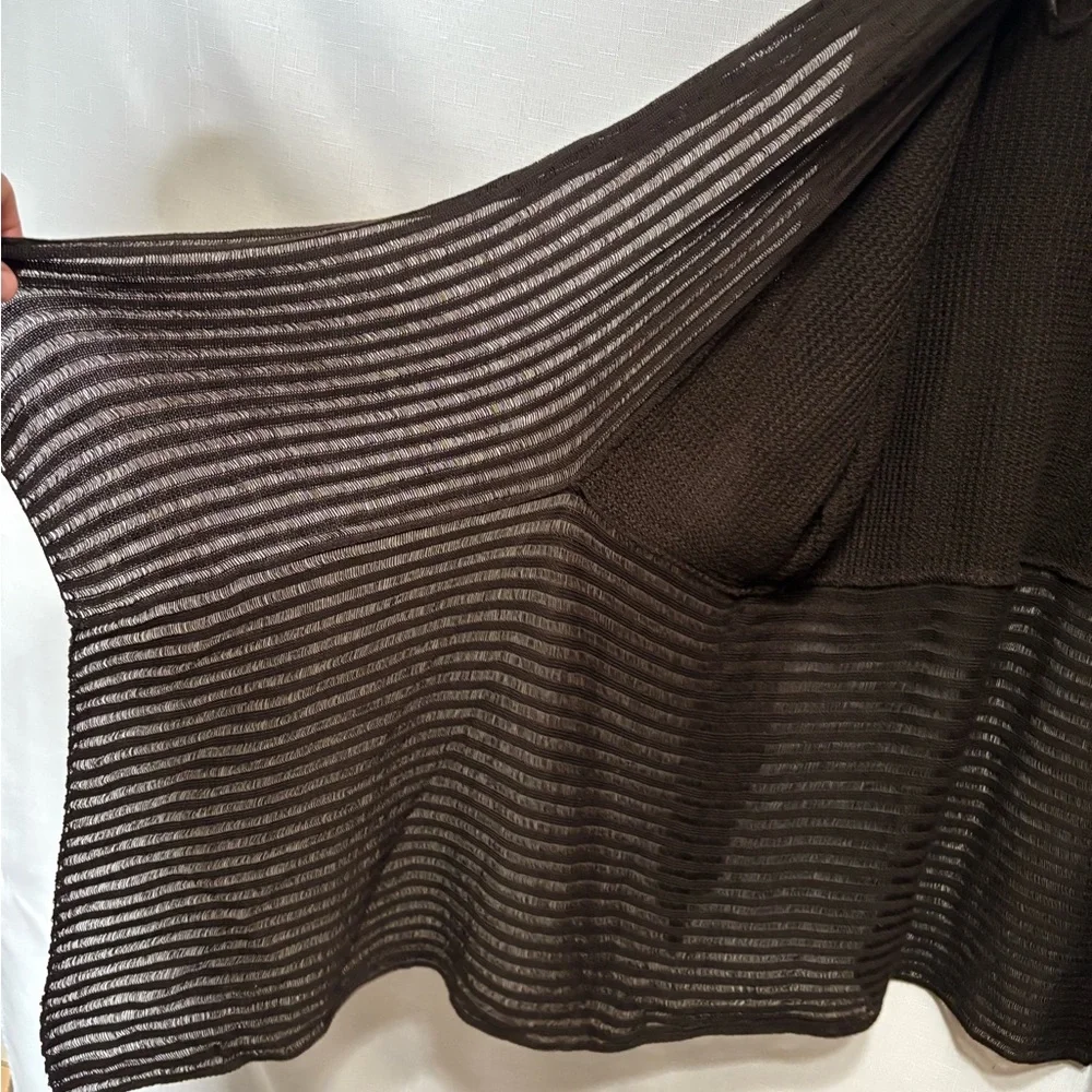 Carolyn Taylor Brown Cardigan Sweater Lightweight Knit - Picture 9 of 9